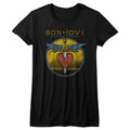 Bon Jovi Girls Juniors S/S T-Shirt - Bad Name - Solid Black Hoodie, Sweatshirt | CiraTrend.com
