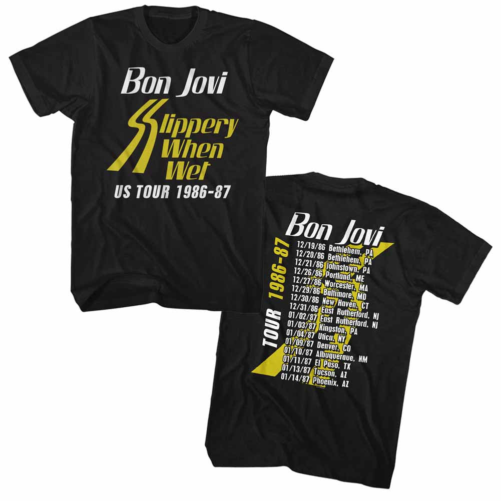 Bon Jovi Mens S/S T-Shirt - Ssw Tour - Solid Black Hoodie, Sweatshirt | CiraTrend.com