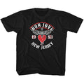 Bon Jovi Toddler S/S T-Shirt - Nj38 - Solid Black Hoodie, Sweatshirt | CiraTrend.com