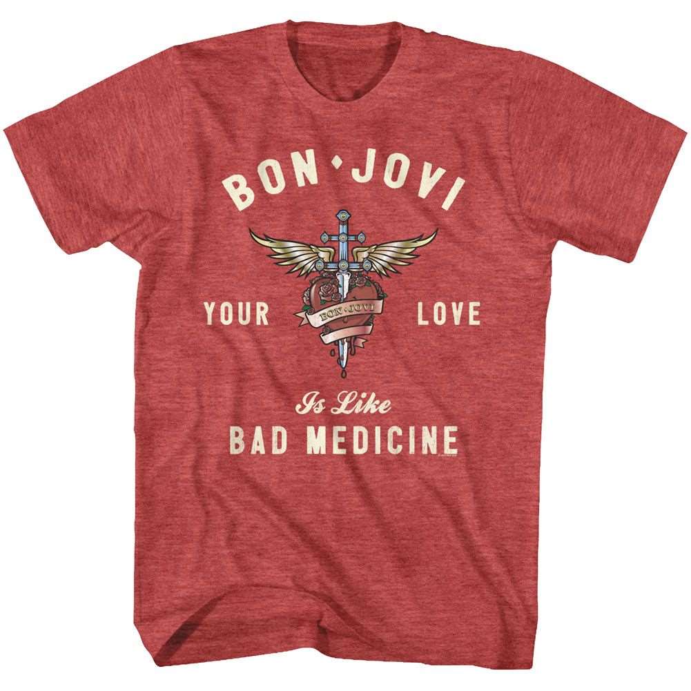 Bon Jovi Heart And Dagger Official Heather T-Shirt Hoodie, Sweatshirt | CiraTrend.com