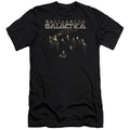 Batlestar GalACtica Batle Cast Slim Fit Mens T Shirt Black Hoodie, Sweatshirt | CiraTrend.com