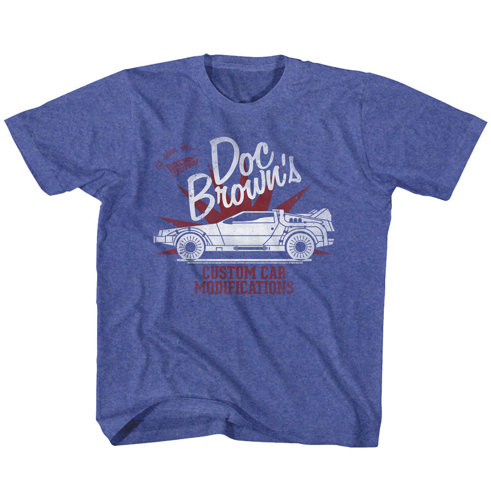 Back To The Future Toddler S/S T-Shirt - Custom Stuff - Heather Vintage Royal Hoodie, Sweatshirt | CiraTrend.com