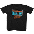 Back To The Future Youth S/S T-Shirt - Neon - Solid Black Hoodie, Sweatshirt | CiraTrend.com