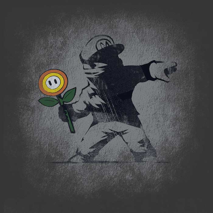 Banksy Flower - Youth Apparel T-Shirts, Hoodie, Sweatshirt | CiraTrend.com (Image 2)