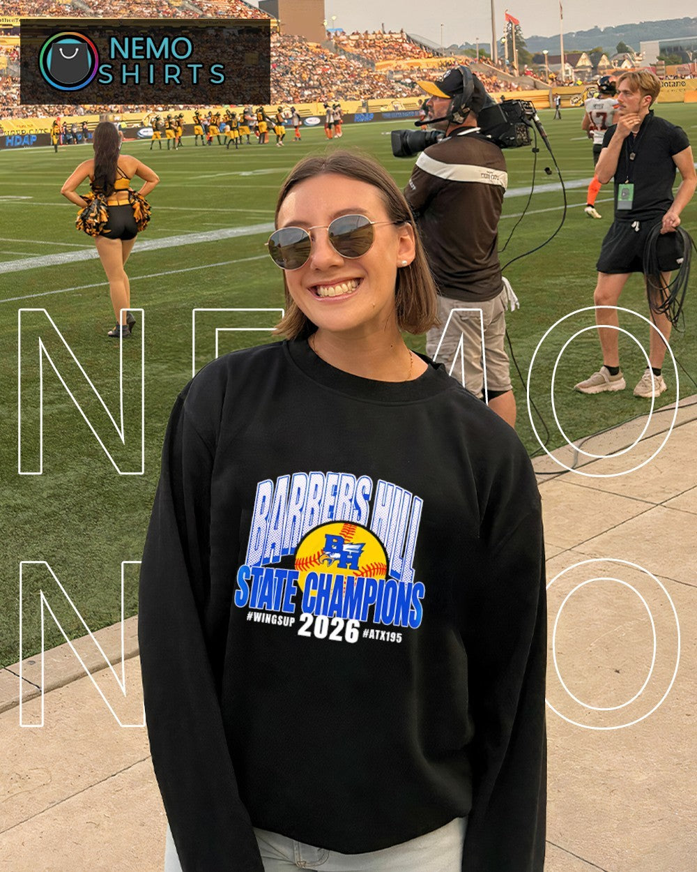 Barbers Hill High School 2026 softball state champions logo shirt