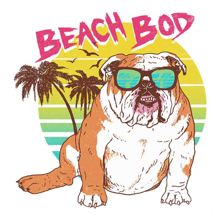 Beach Bod - Ringer T-Shirt Hoodie, Sweatshirt | CiraTrend.com (Image 2)