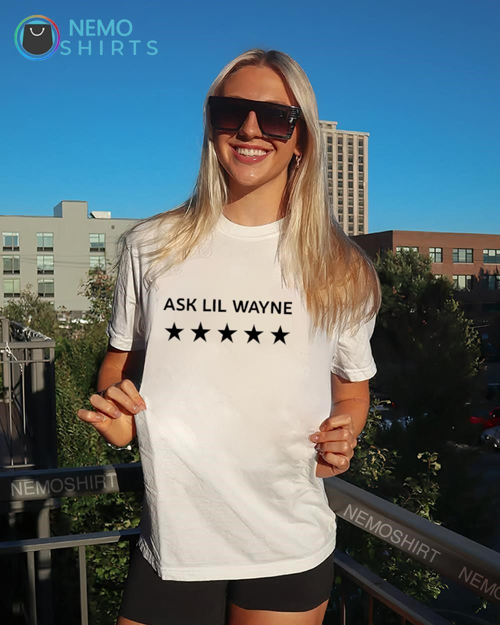 Big Lex Ask Lil Wayne text shirt