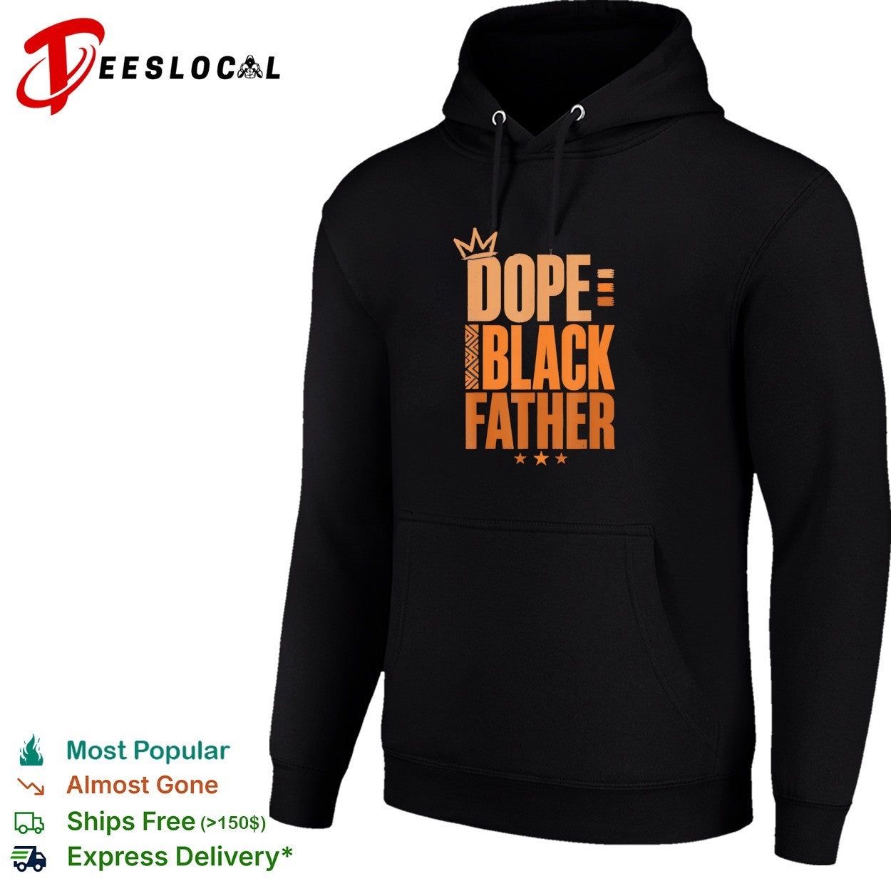 Black Father dope crown shirt
