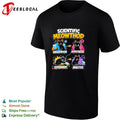 Black cat funny feline lab flasks scientific meowthod observation hypothesis experiment analysis shirt