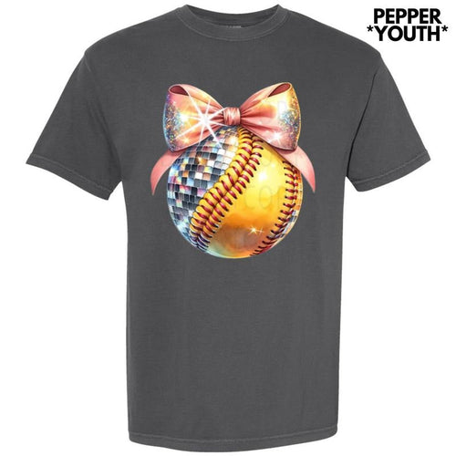*** Bling Softball Comfort Colors T-Shirt (Youth) Hoodie, Sweatshirt | CiraTrend.com