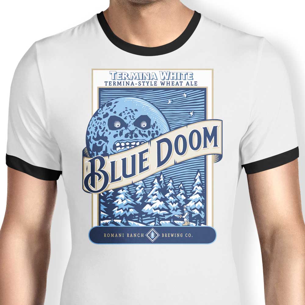 Blue Doom - Ringer T-Shirt Hoodie, Sweatshirt | CiraTrend.com (Image 3)