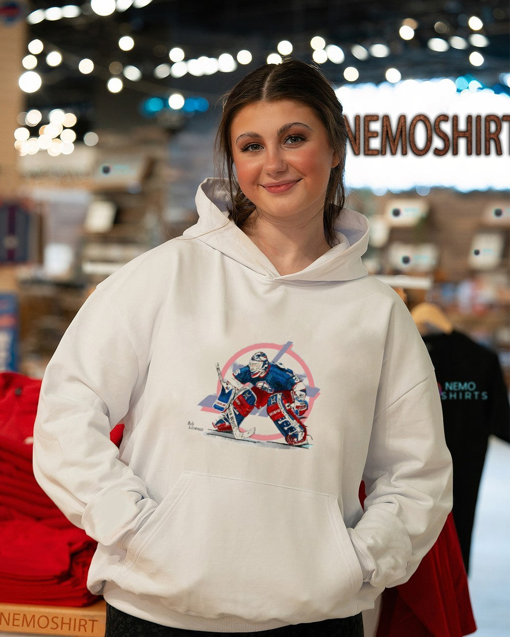 Bob Essensa Winnipeg Jets legend player shirt
