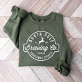 Brewing Co North Pole Sweatshirt, Christmas Shirts for Women, Christmas Crewneck, Holiday Sweatshirt, Winter Sweatshirt,...