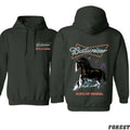 Budweiser Hoodie Clydesdale Horse King of Beers Graphic Unisex Design Perfect for Beer Lovers Cozy and Stylish for...