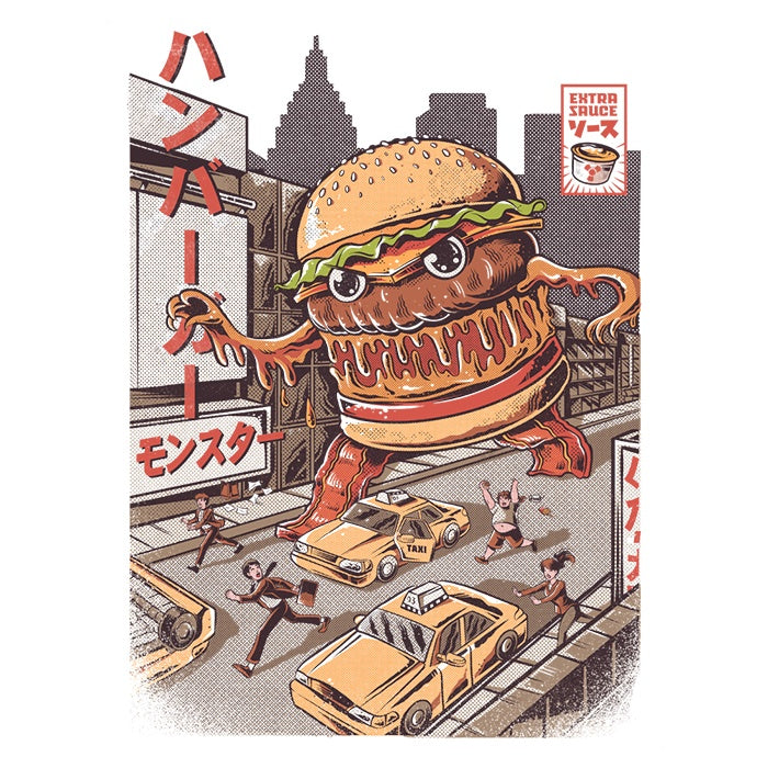 Burgerzilla - Women's Apparel T-Shirts, Hoodie, Sweatshirt | CiraTrend.com (Image 3)