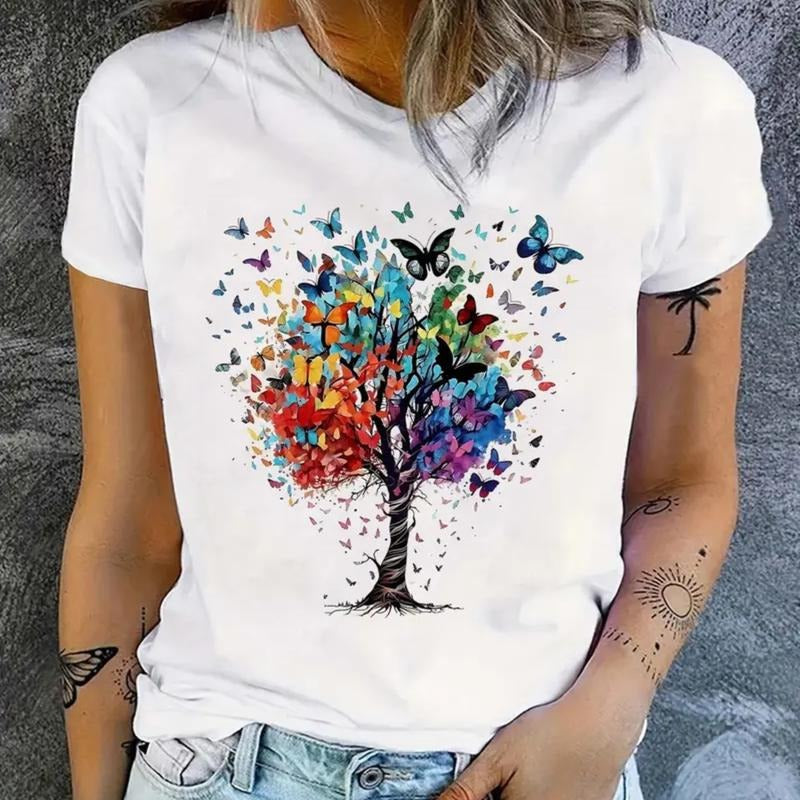 Butterfly Comfort Colors Tee, Casual Short Sleeve, Spring Summer Style, Women's Clothing, Gift for Best Friend, Gift for...