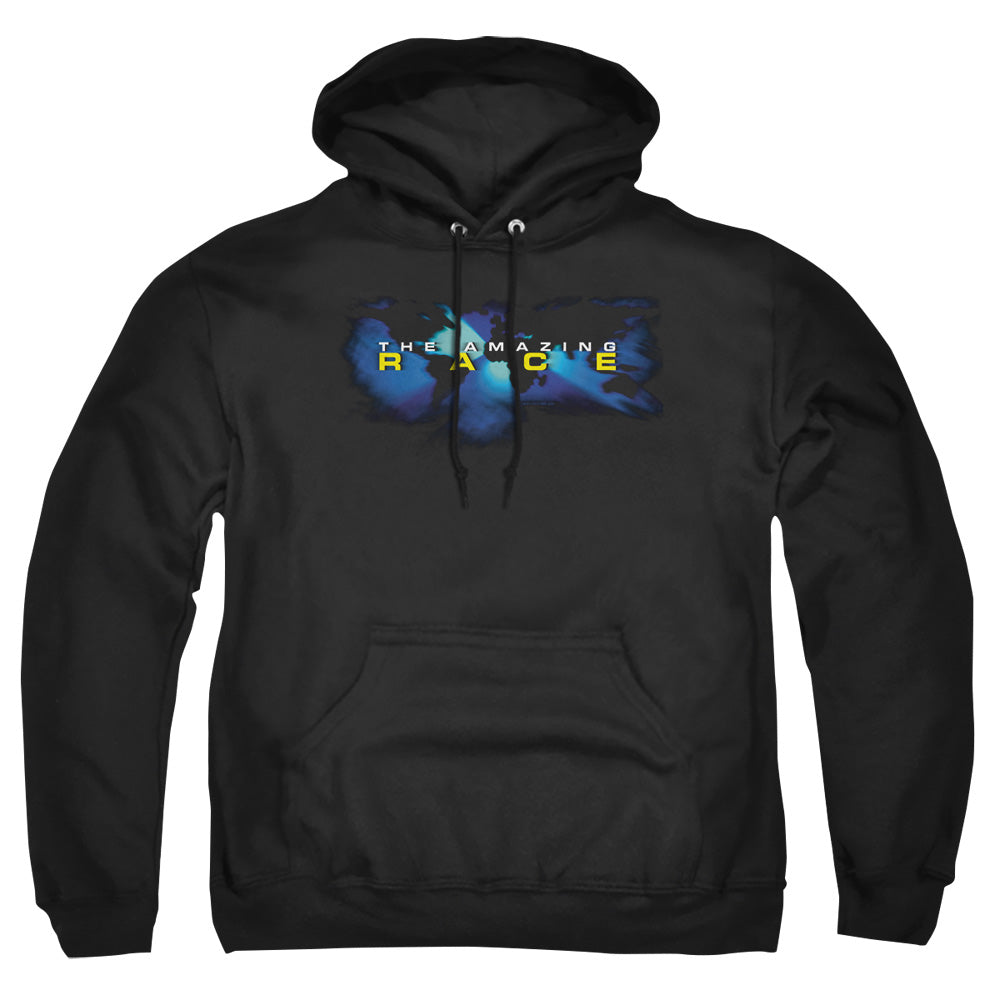 Amazing Race Faded Globe Mens Hoodie Black T-Shirts, Sweatshirt | CiraTrend.com (Image 2)