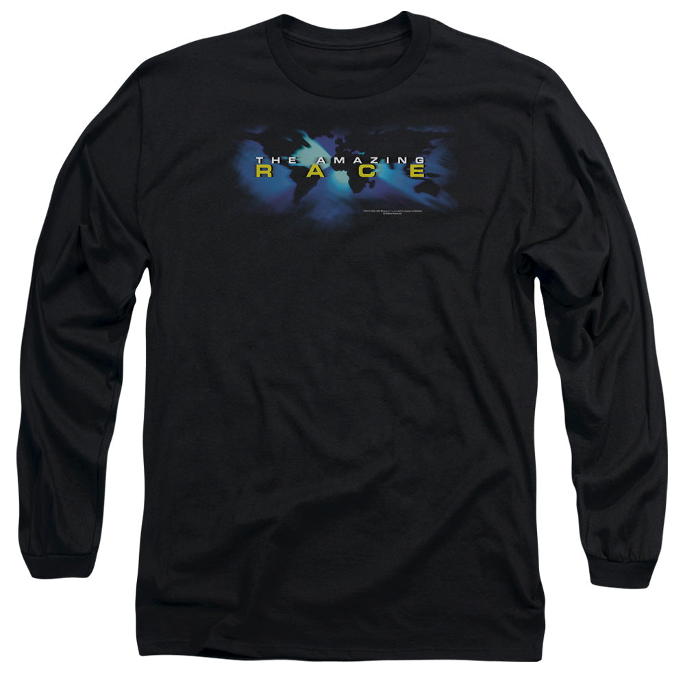 Amazing Race Faded Globe Mens Long Sleeve Shirt Black Hoodie, Sweatshirt | CiraTrend.com (Image 3)
