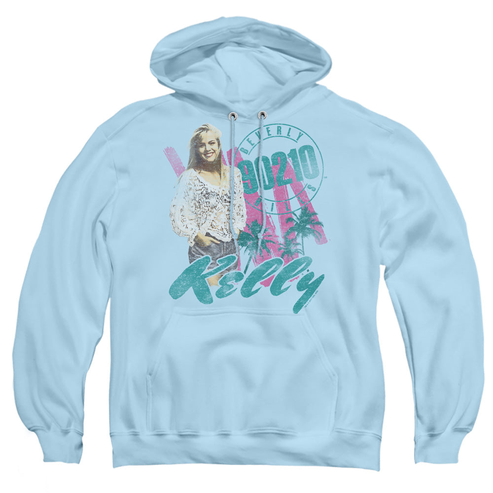 90210 Kelly Vintage Mens Hoodie Light Blue T-Shirts, Sweatshirt | CiraTrend.com (Image 2)