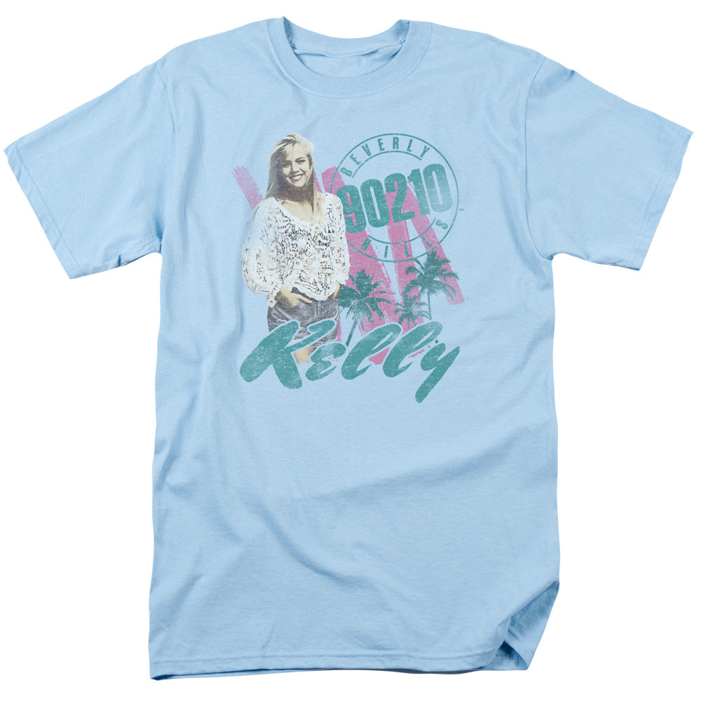 90210 Kelly Vintage Mens T Shirt Light Blue Hoodie, Sweatshirt | CiraTrend.com (Image 3)