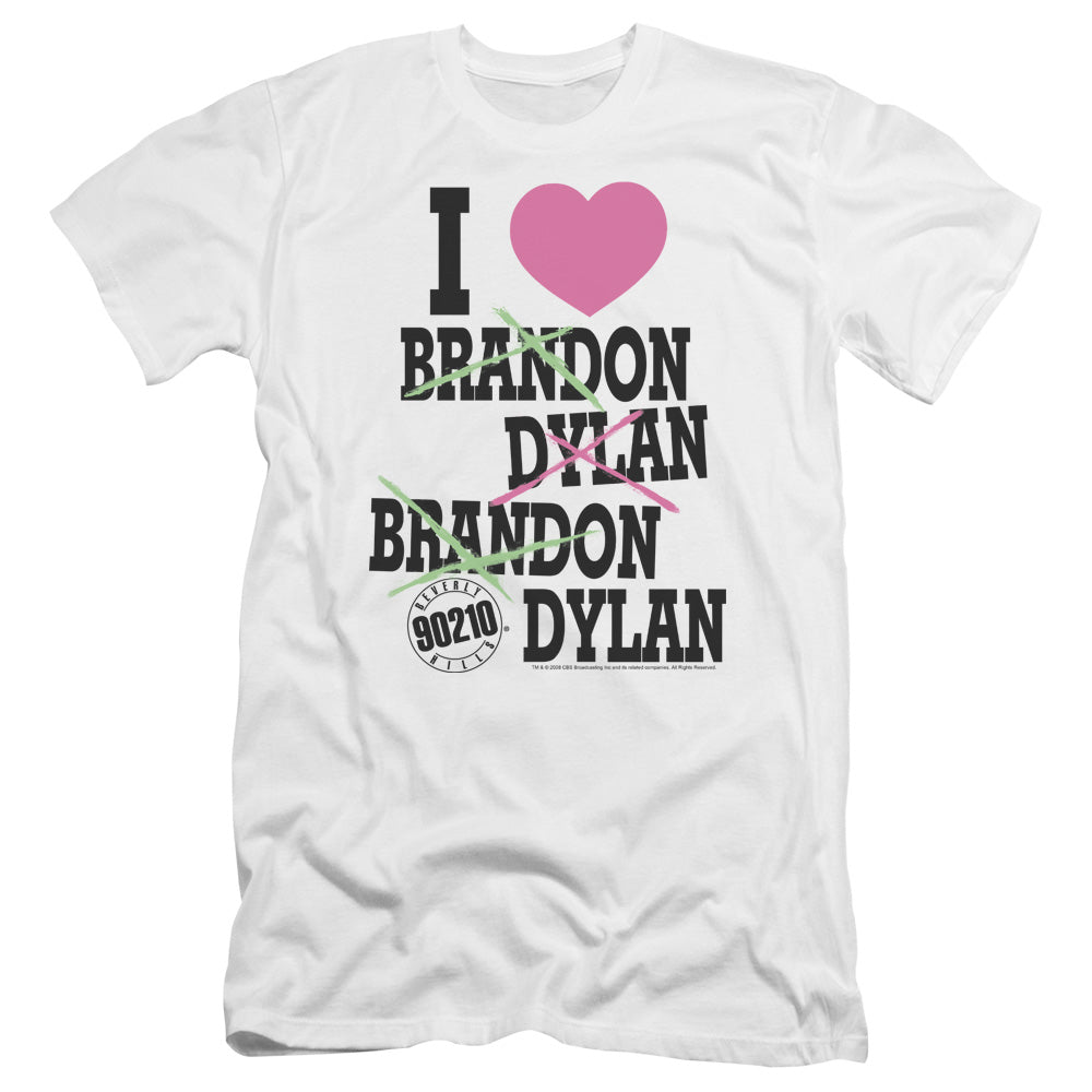 90210 I Heart 90210 Premium Bella Canvas Slim Fit Mens T Shirt White Hoodie, Sweatshirt | CiraTrend.com (Image 2)