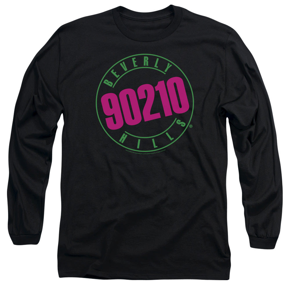 90210 Neon Mens Long Sleeve Shirt Black Hoodie, Sweatshirt | CiraTrend.com (Image 2)