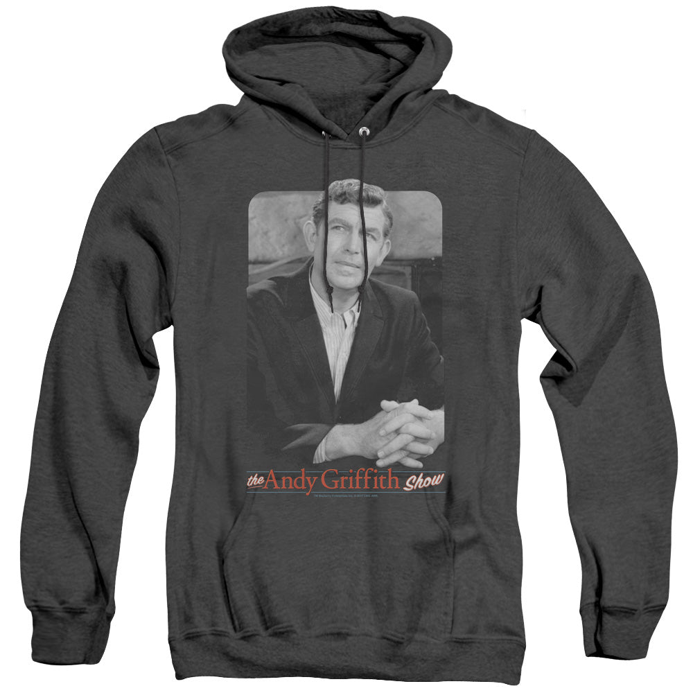 Andy Griffith Classic Andy Mens Heather Hoodie Black T-Shirts, Sweatshirt | CiraTrend.com (Image 5)