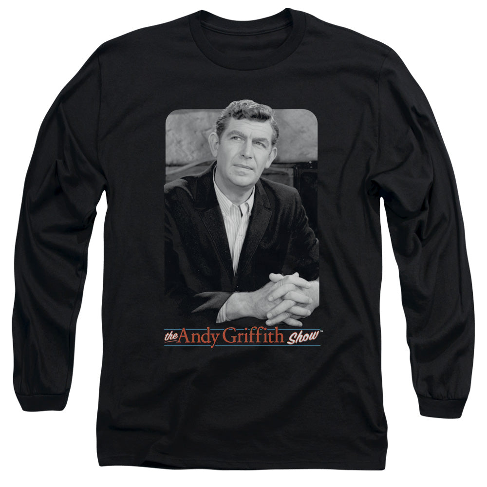 Andy Griffith Classic Andy Mens Long Sleeve Shirt Black Hoodie, Sweatshirt | CiraTrend.com (Image 2)