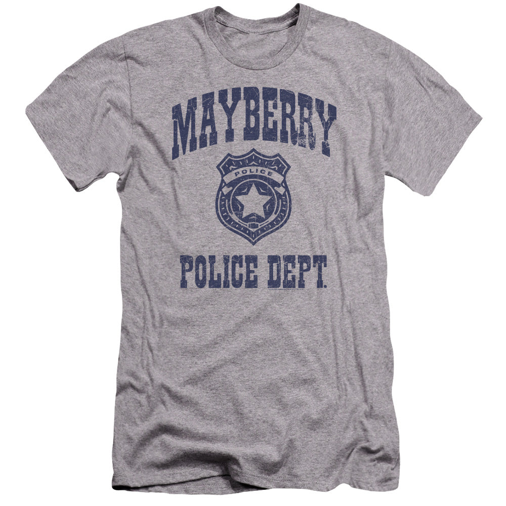 Andy Griffith Show Mayberry Police Hbo Premium Bella Canvas Slim Fit Mens T Shirt Athletic Heather Hoodie,... (Image 2)