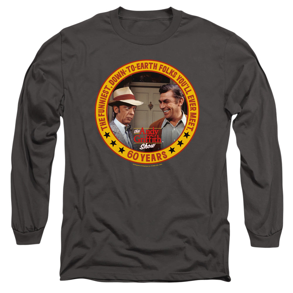 Andy Griffith 60 Years Mens Long Sleeve Shirt Charcoal Hoodie, Sweatshirt | CiraTrend.com (Image 1)