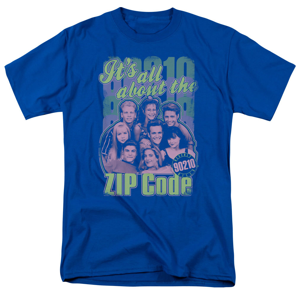 90210 Zip Code Mens T Shirt Royal Blue Hoodie, Sweatshirt | CiraTrend.com (Image 2)