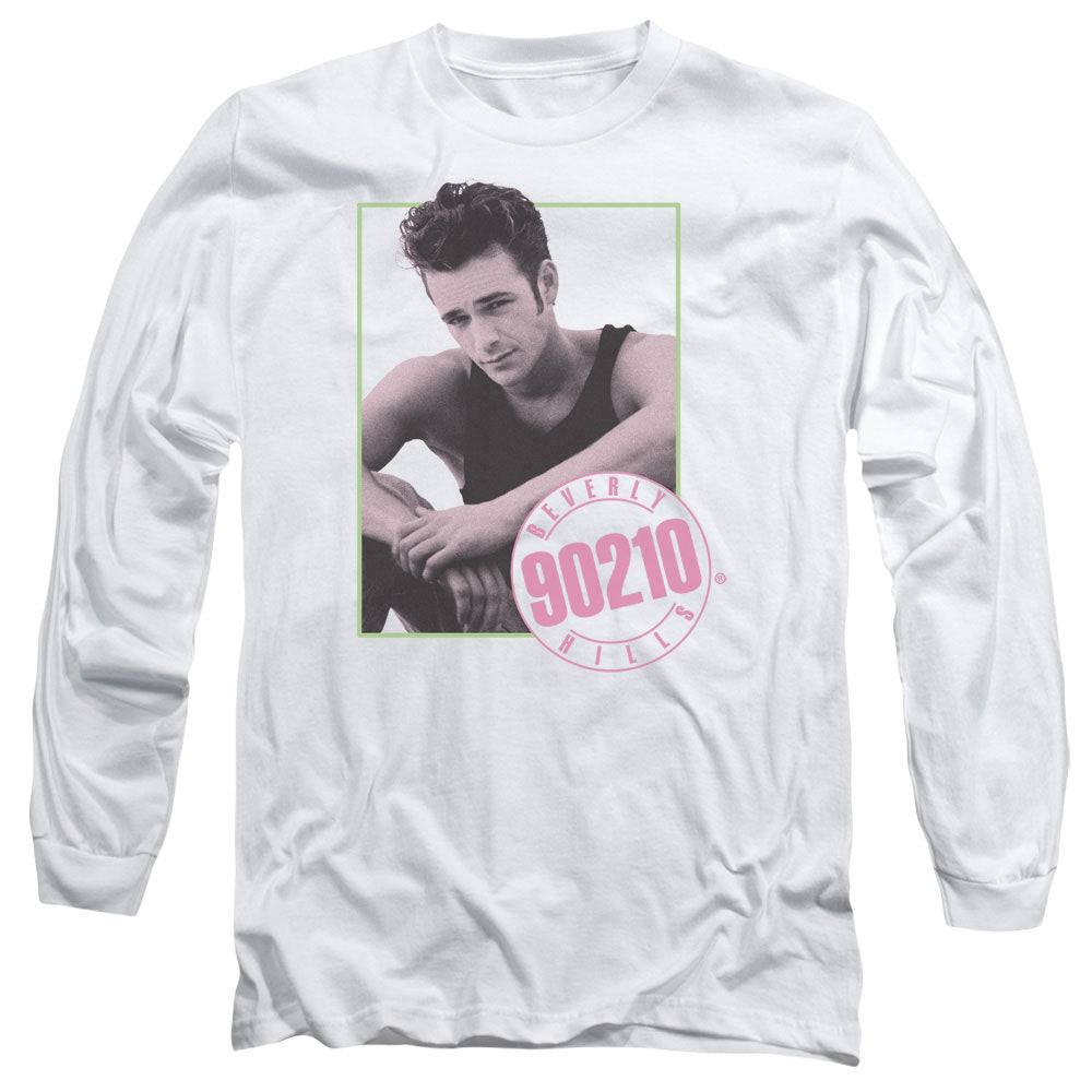 90210 Dylan Mens Long Sleeve Shirt White Hoodie, Sweatshirt | CiraTrend.com (Image 2)