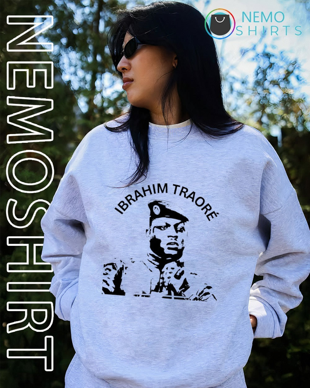 Ibrahim Traore military officer portrait shirt