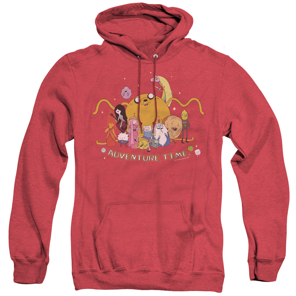 Adventure Time Outstretched Heather Mens Hoodie Red T-Shirts, Sweatshirt | CiraTrend.com