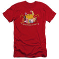Adventure Time Outstretched Hbo Premium Bella Canvas Slim Fit Mens T Shirt Red Hoodie, Sweatshirt | CiraTrend.com (Image 1)