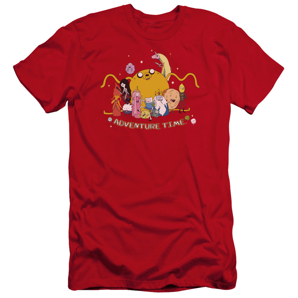 Adventure Time Outstretched Premium Bella Canvas Slim Fit Mens T Shirt Red Hoodie, Sweatshirt | CiraTrend.com