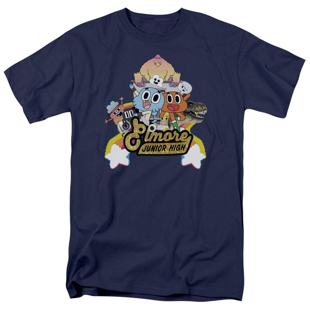 Amazing World Of Gumball Elmore Junior High Mens T Shirt Navy Hoodie, Sweatshirt | CiraTrend.com