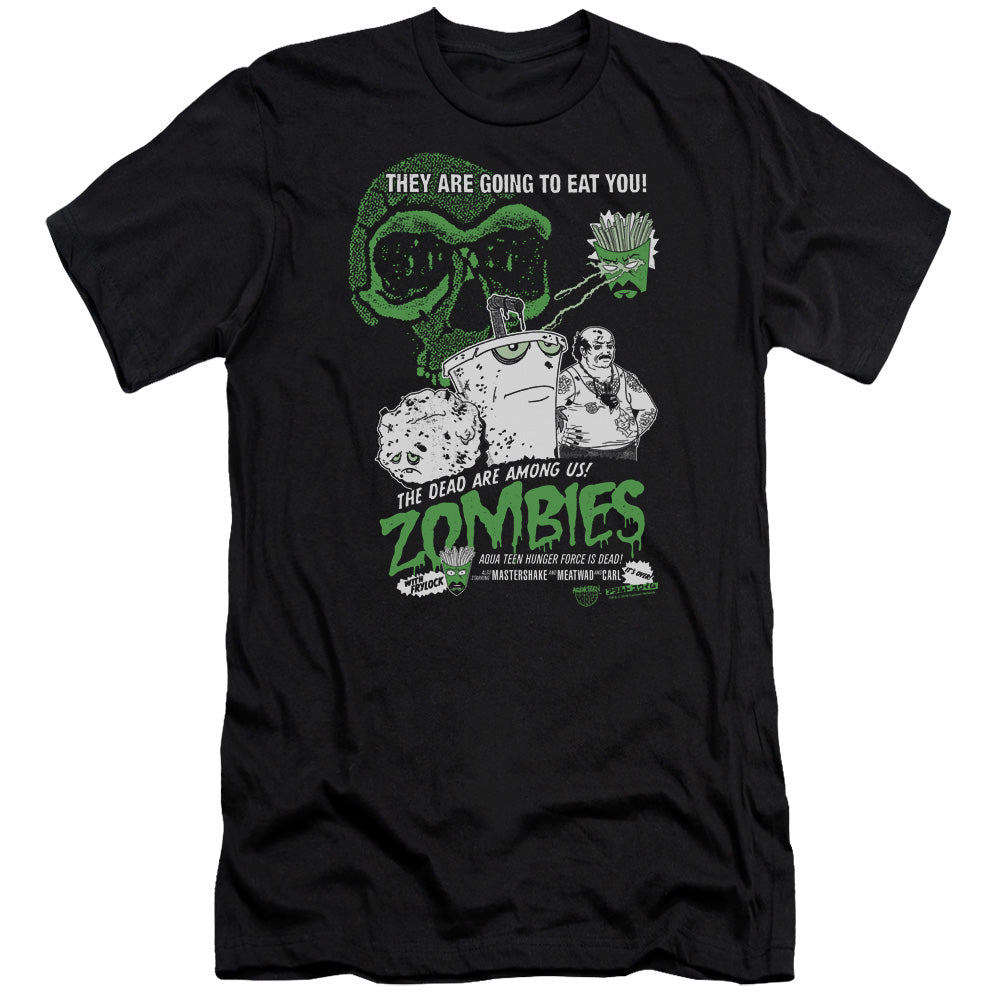Aqua Teen Hunger Force Zombies Hbo Premium Bella Canvas Slim Fit Mens T Shirt Black Hoodie, Sweatshirt (Image 2)