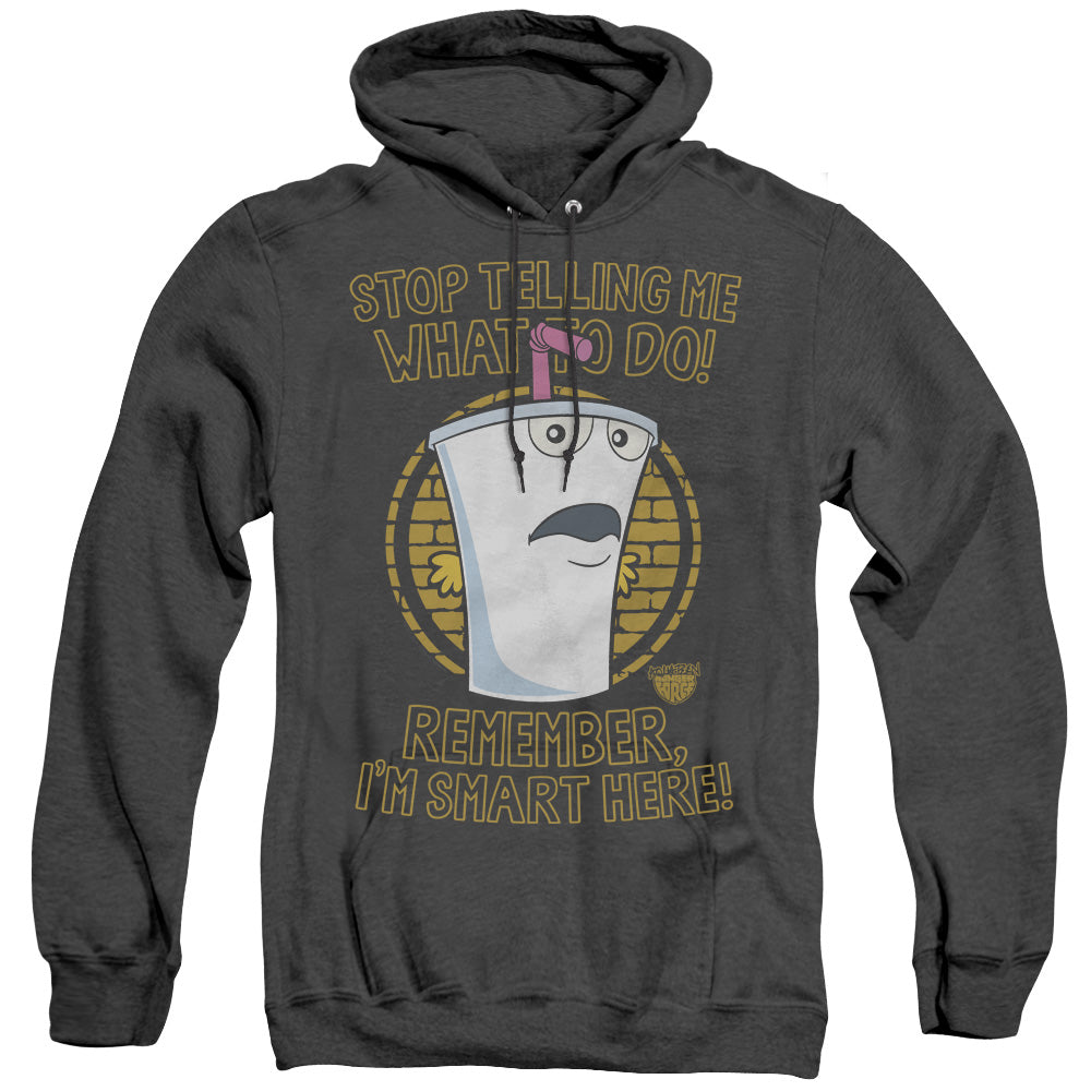 Aqua Teen Hunger Force Stop Mens Heather Hoodie Black T-Shirts, Sweatshirt | CiraTrend.com (Image 1)
