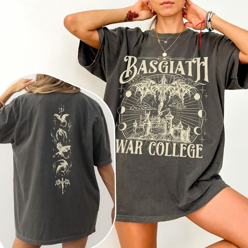 [COMFORT COLORS] Basgiath War College Shirt, Fourth Wing T-shirt, Dragon Riders Shirt, Riders Quadrant Tee,  Bookish Gift...