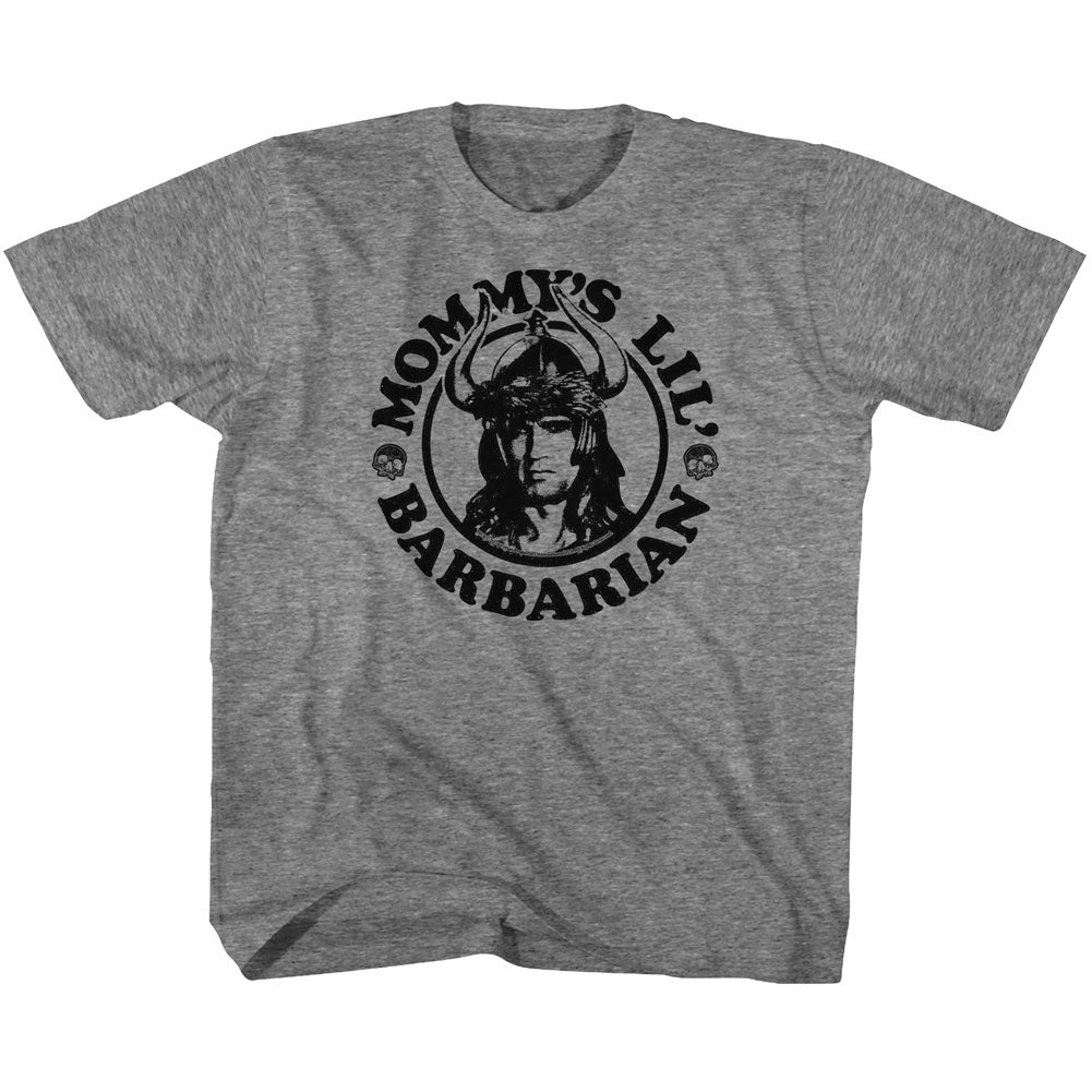 Conan Youth S/S T-Shirt - Mommy'S Barbarian - Heather Graphite Heather Hoodie, Sweatshirt | CiraTrend.com