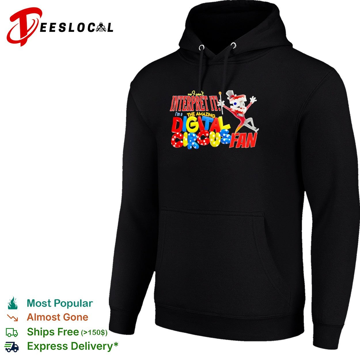 Caine jumping The Amazing Digital Circus fan shirt