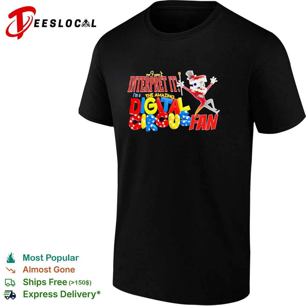 Caine jumping The Amazing Digital Circus fan shirt