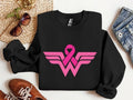 Cancer Ribbon Wonder Women Sweatshirt, Cancer Awareness Hoodie, Cancer Survivor Sweatshirt, Cancer Warrior Shirt, Breast...