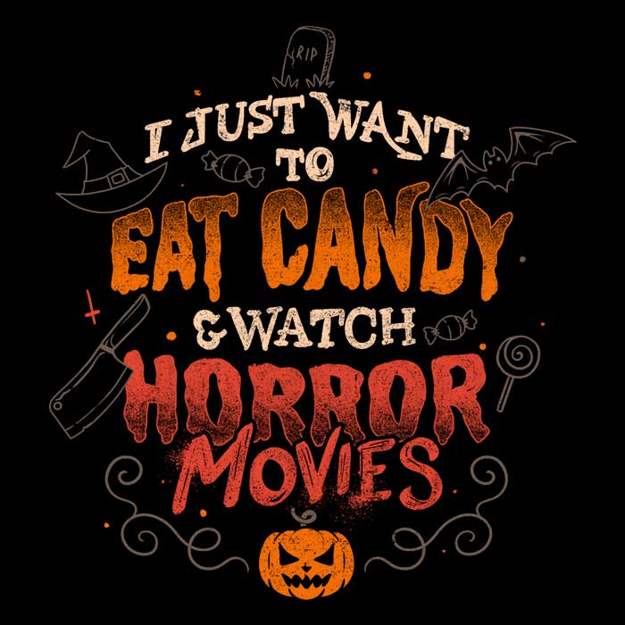 Candy and Horror Movies - Women's Apparel T-Shirts, Hoodie, Sweatshirt | CiraTrend.com (Image 2)