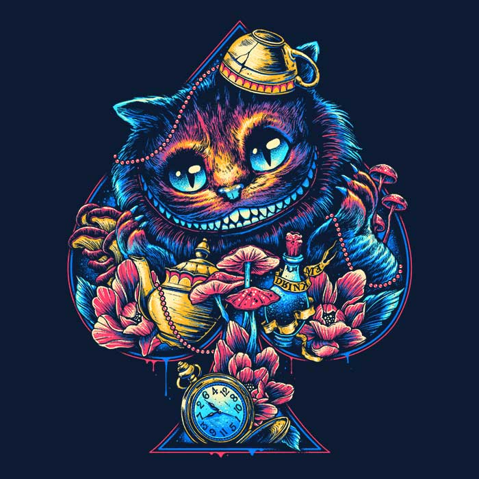Cheshire Spade - Long Sleeve T-Shirt Hoodie, Sweatshirt | CiraTrend.com (Image 2)