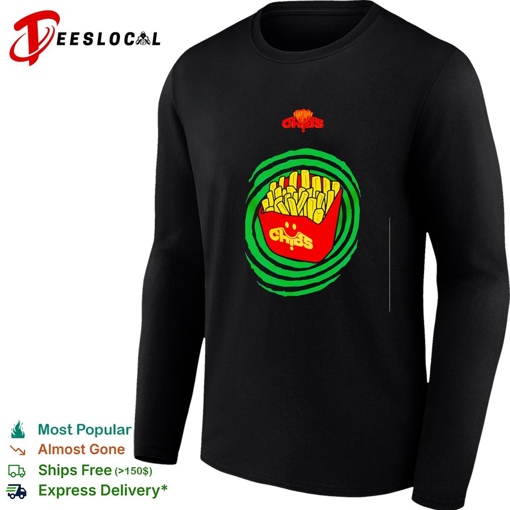 Chibs french fries food aesthetic shirt