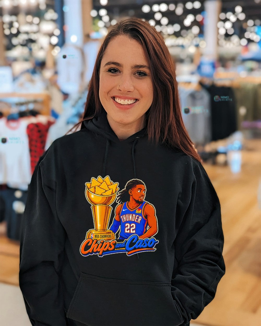 Chips and Caso Cason Wallace Oklahoma City Thunder shirt