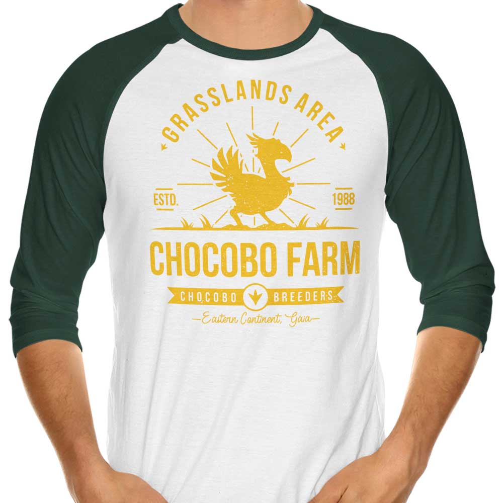 Chocobo Farm - 3/4 Sleeve Raglan T-Shirt Hoodie, Sweatshirt | CiraTrend.com (Image 4)