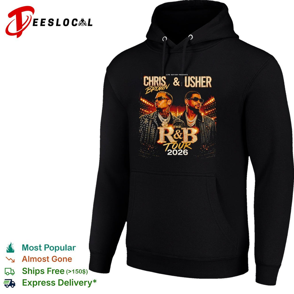 Chris Brown and Usher RnB tour 2026 shirt